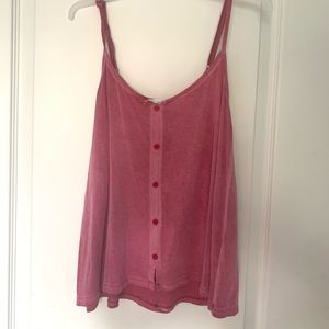 Pink flow tank top.